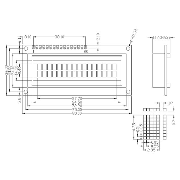 LCD1602 displei