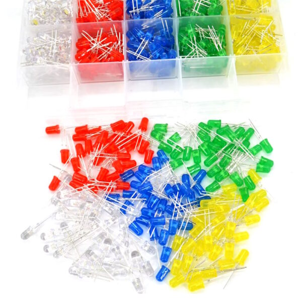 5mm LED komplekt 100tk